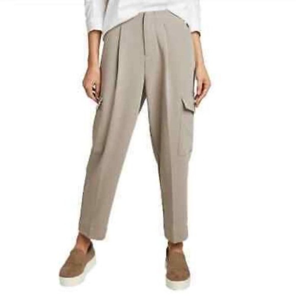 Prologue Womens Cargo Pants Size 6 Taupe Polyester/Spandex